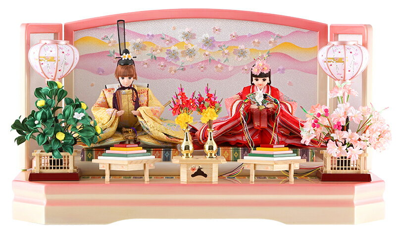 楽天市場】雛人形 リカちゃん 久月 ひな人形 平飾り 親王飾り シリアル