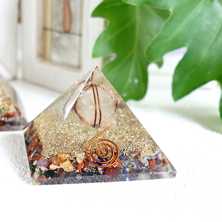 楽天市場】オルゴナイト ピラミッド パワーストーン 天然石 置物
