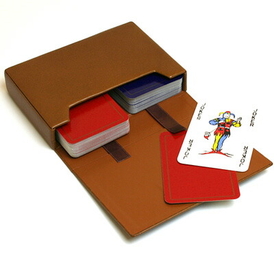 楽天市場】【トランプ・ケース】マグネット式革製トランプケース