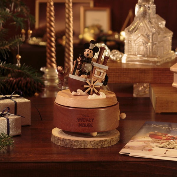 楽天市場】ニデックオルゴール ディズニー木製オルゴール Mickey／蒸気