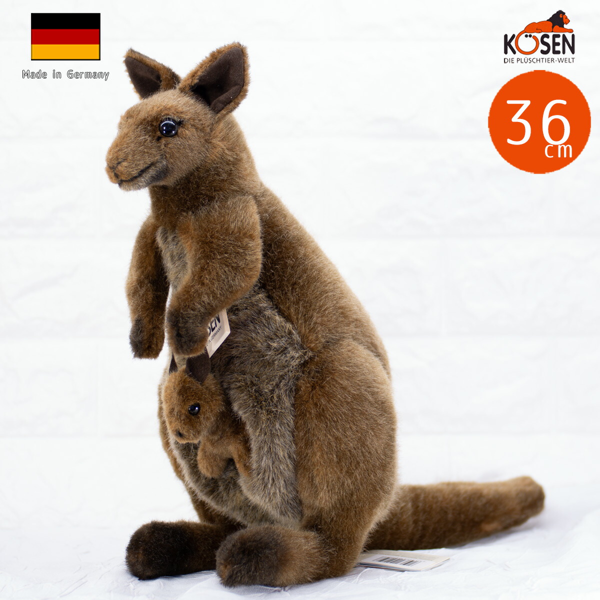 楽天市場】ケーセン ぬいぐるみ Kosen カンガルー親子 32cm Kangaroo