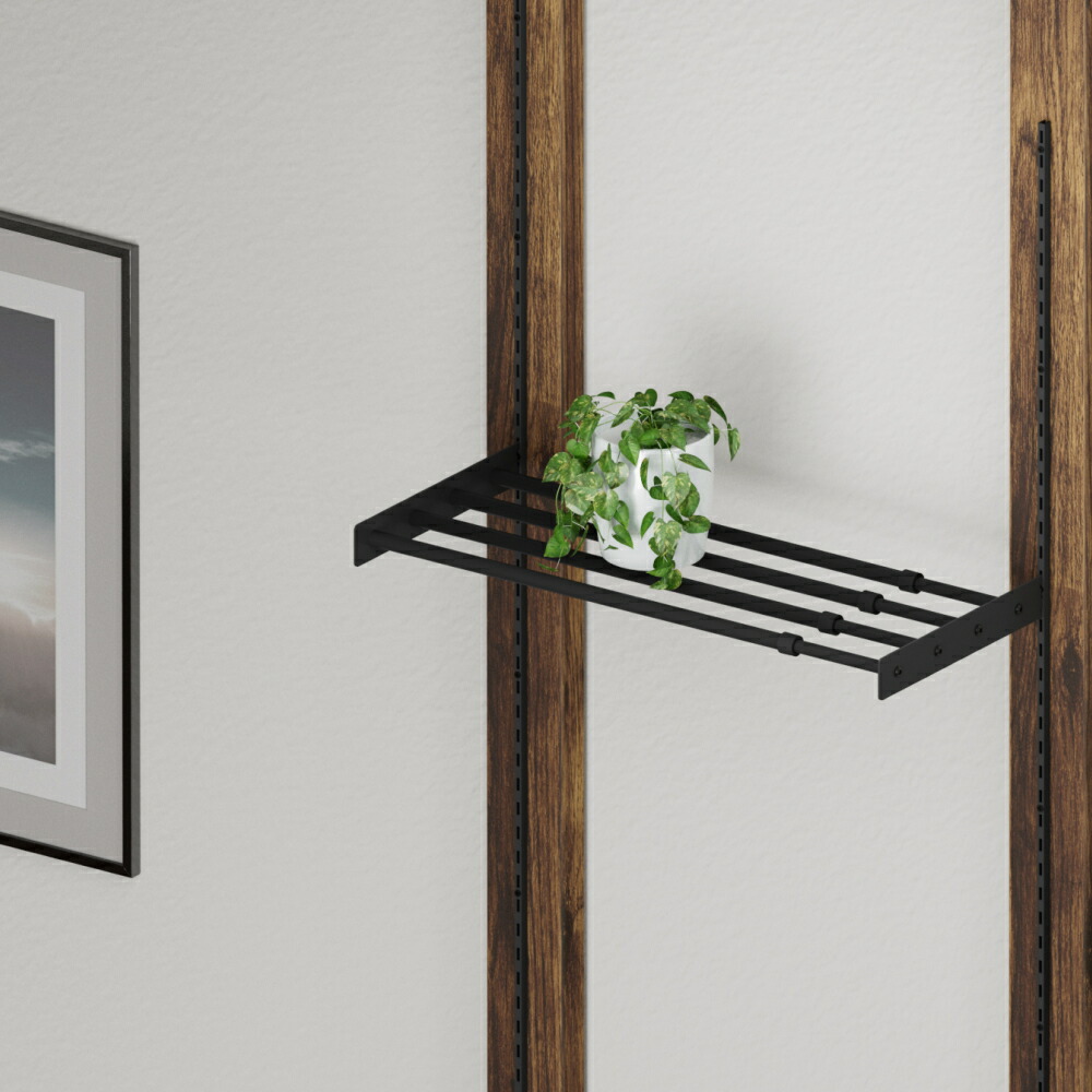 楽天市場】ラブリコ 伸縮ラック アイアン 500mm 700mm ブラック