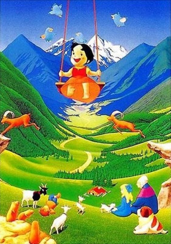 楽天市場】1000ピースジグソーパズル アルプスの少女ハイジ アルムの風