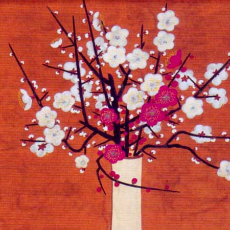 楽天市場】安田靫彦 絵画 梅花定窯瓶 送料無料 【複製】【美術印刷