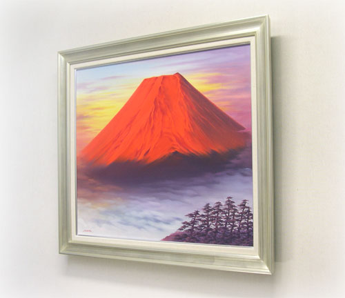 楽天市場】絵画 油絵 赤富士 F20号 （森田浩二） 送料無料 【肉筆