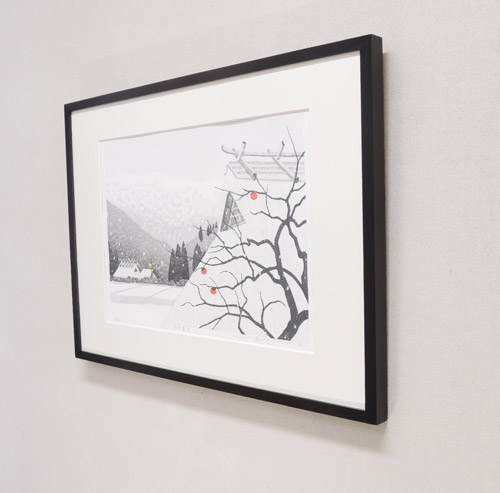 楽天市場】佐野せいじ 木版画 寒中暮里 送料無料 【複製】【木版画