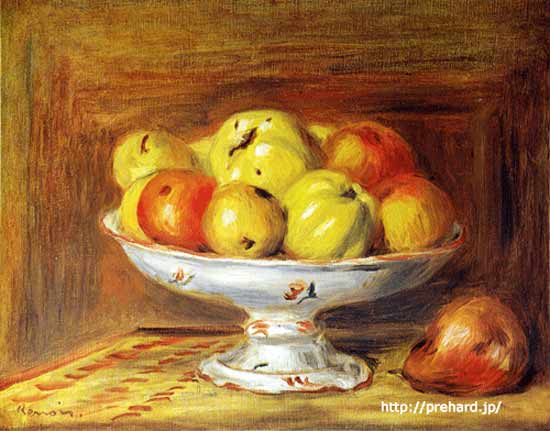 楽天市場】ルノワール 絵画 リンゴ F6号 送料無料 【複製】【美術印刷