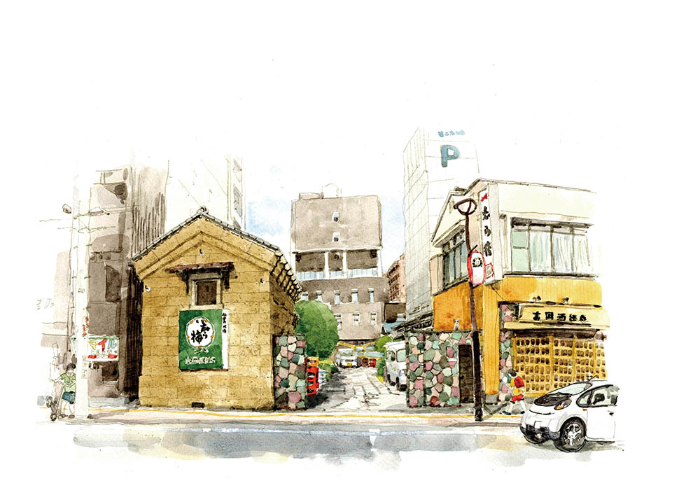 楽天市場】水彩スケッチ画集 仙台街角ノスタルジー : 風の時編集部