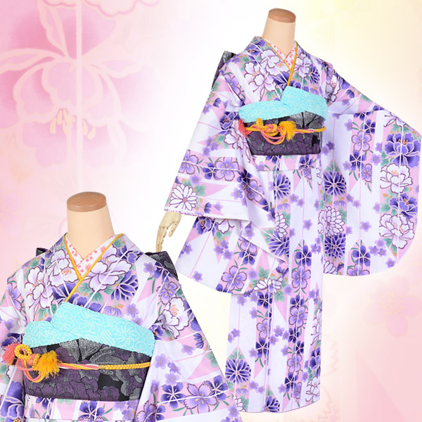 楽天市場】【レンタル】ジュニア 振袖 レンタル フルセットレンタル 白