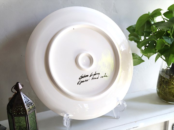 楽天市場】【15%OFFクーポン対象】トルコ 手書き絵皿 直径32.5cm 飾り