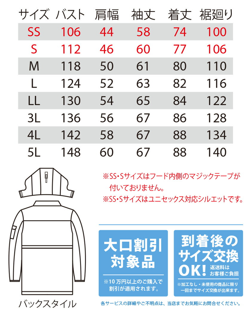 楽天市場】作業服 BURTLE 防風 防寒コート 7211 バートル 【秋冬