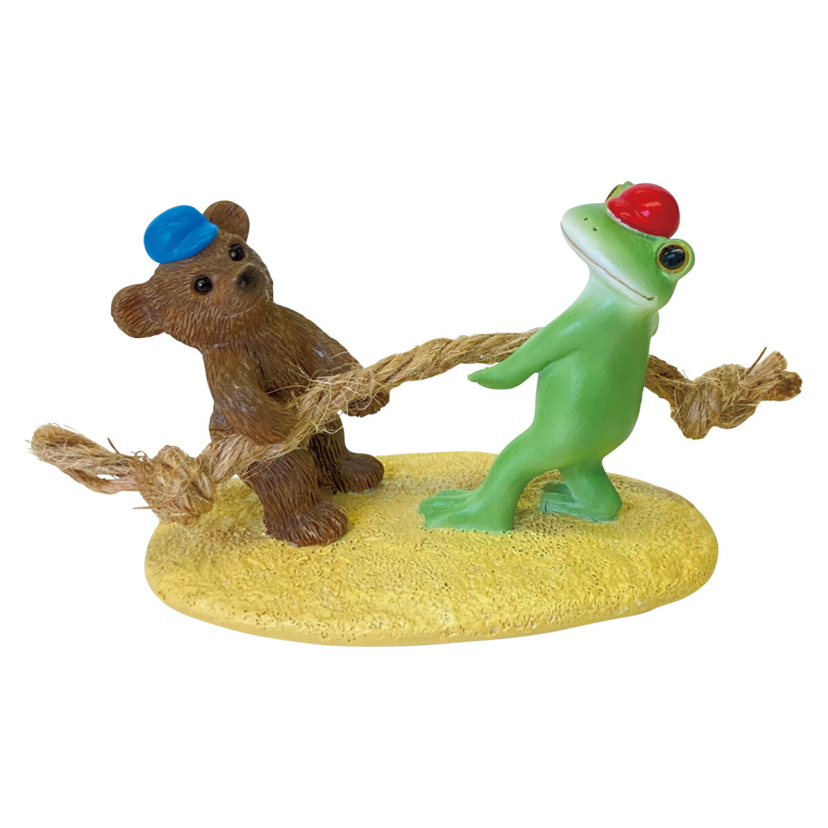 楽天市場】コポー 運動会 引っ張れ！綱引き カエル 置物 （ Copeau