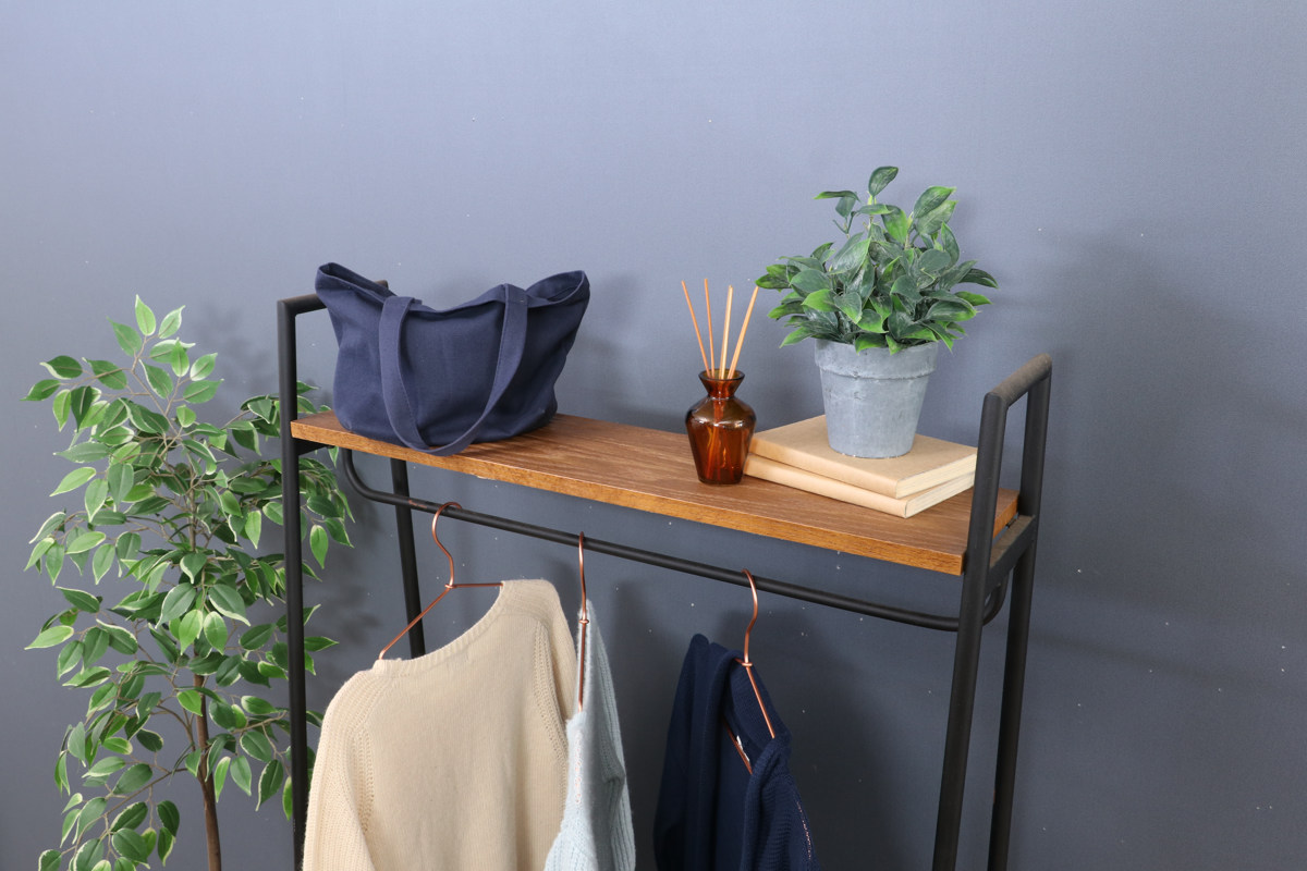 楽天市場】ハンガーラック 幅80cm スチール製 ブルックリンスタイル