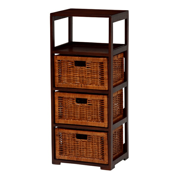 楽天市場】籐 ラタン 収納 チェスト 4段の通販