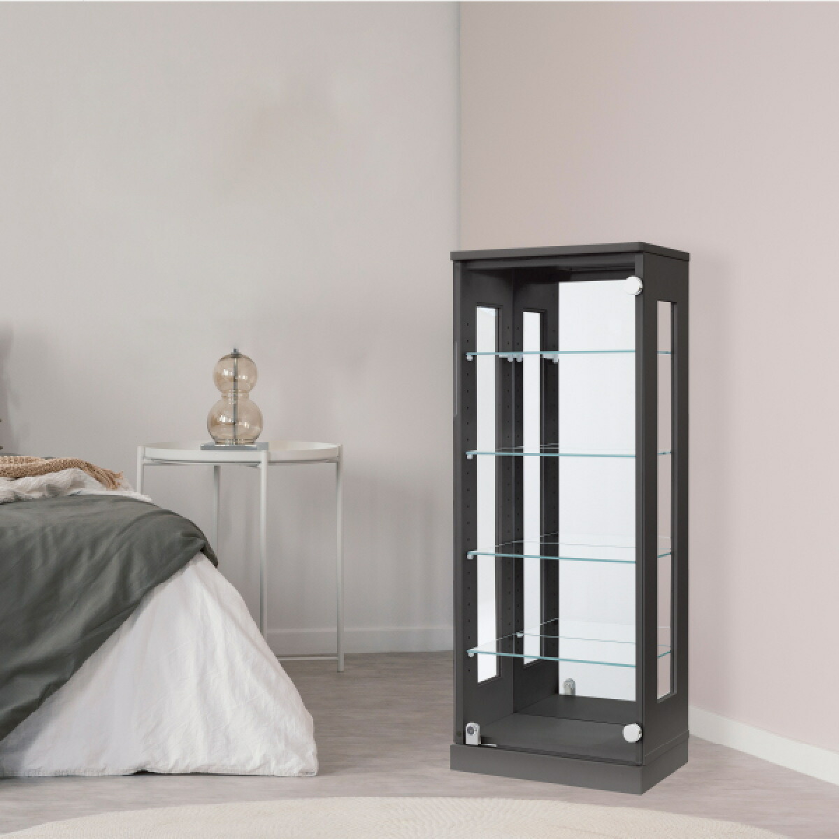 楽天市場】コレクションラック 鍵付 ショーケース 背面ミラー 幅40cm