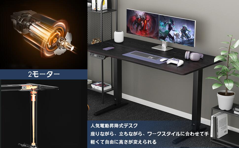 楽天市場】LSTLIFE 昇降デスク 電動昇降デスク スタンディングデスク