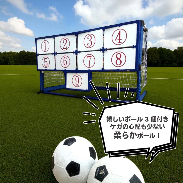 楽天市場】サッカー ストラックアウト ボール3個 ポンプ付き EFS-182