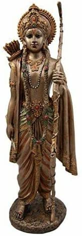 楽天市場】ヒンズー教の神 ラクシュマナの兄弟 ラーマ神彫像 忠誠の