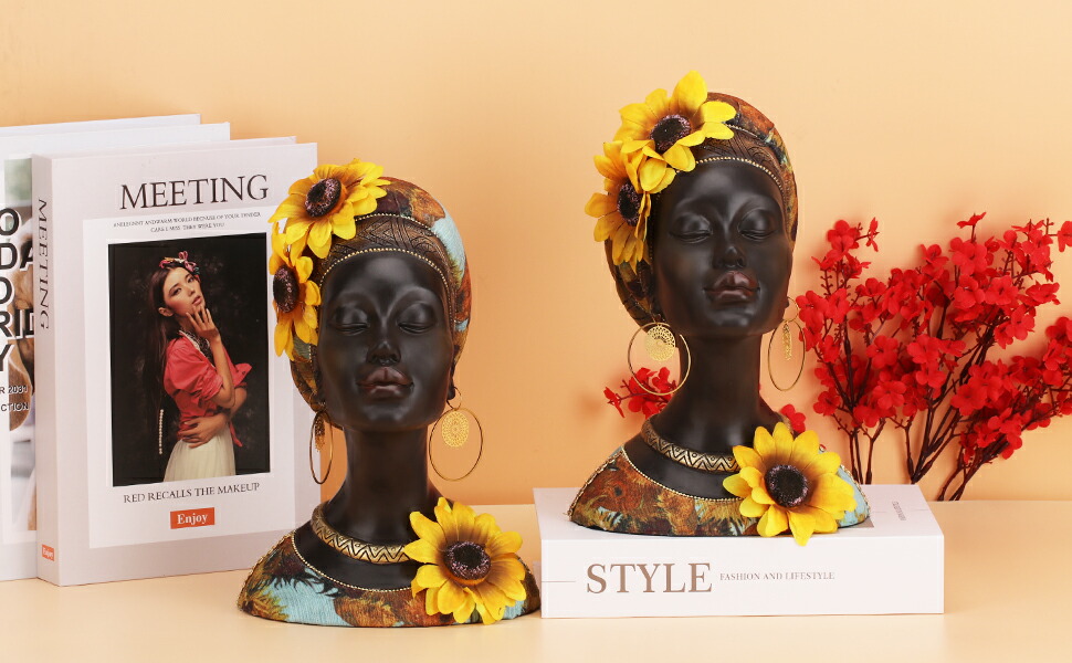 楽天市場】アフリカアート彫刻 モダンなアフリカの女性像 彫像 ホーム