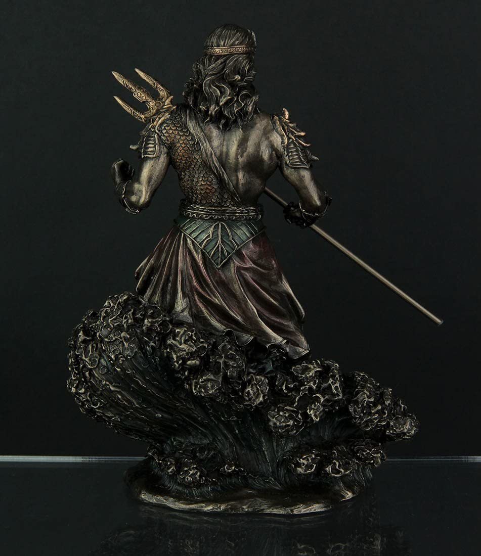 楽天市場】古代ギリシャの海の神 ポセイドン像 置物彫刻 彫像