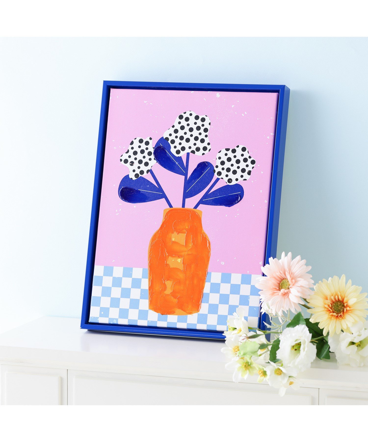 Francfranc｜カラフルフレーム アートボード ブルー | Rakuten Fashion