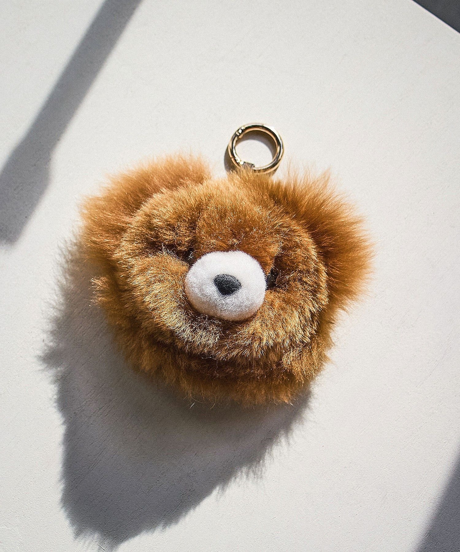ROSE BUD｜COSY Medium Bear Head Baby Alpaca Key ring | Rakuten
