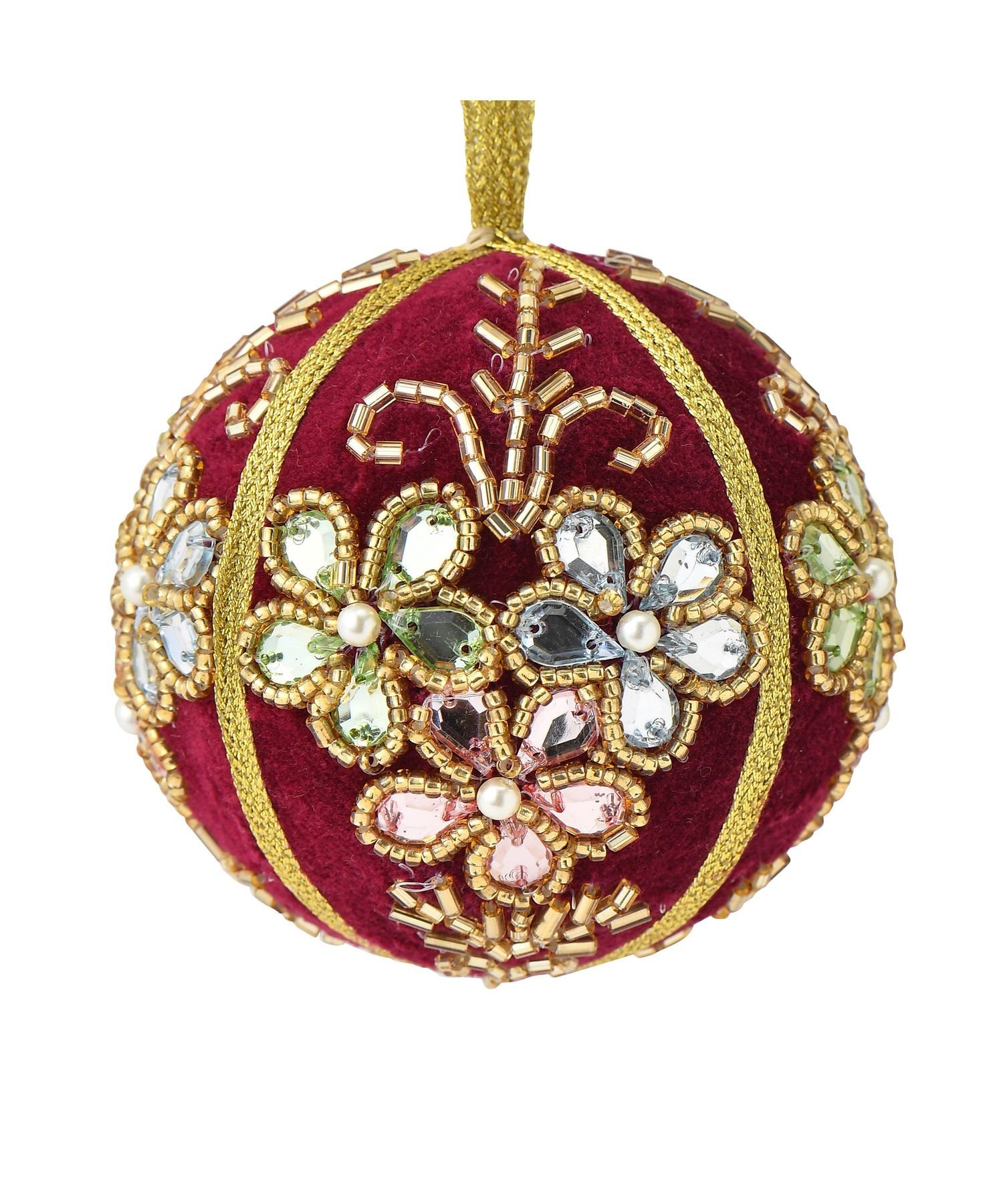 Francfranc｜ファブリックオーナメント フローラル ピンク | Rakuten