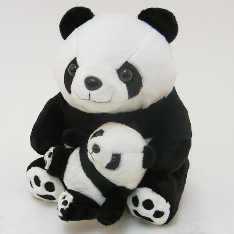 楽天市場】ぬいぐるみ Lovely親子パンダ ジャイアントパンダおやこの