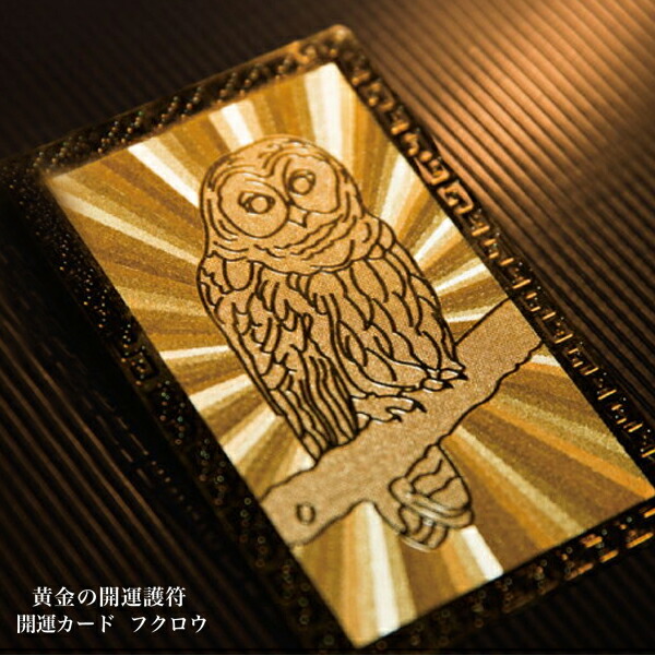 楽天市場】【フクロウ】 開運カード 開運グッズ 開運護符 護符カード