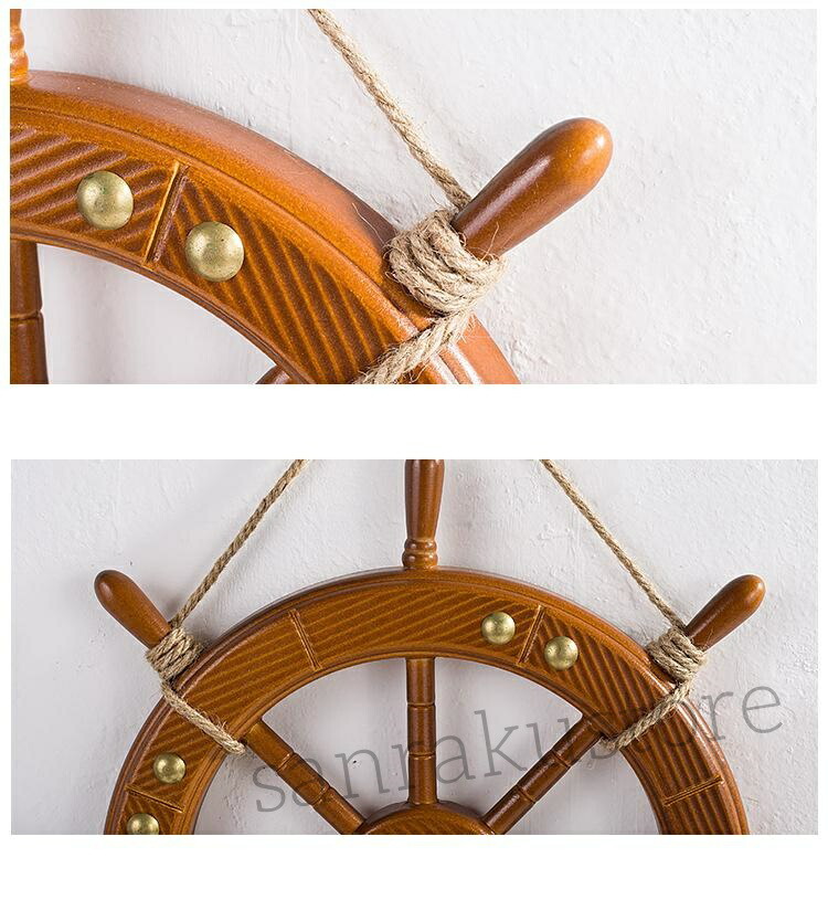 楽天市場】【送料無料】木製舵輪 ハンドル 本格船舵 海賊風 地中海