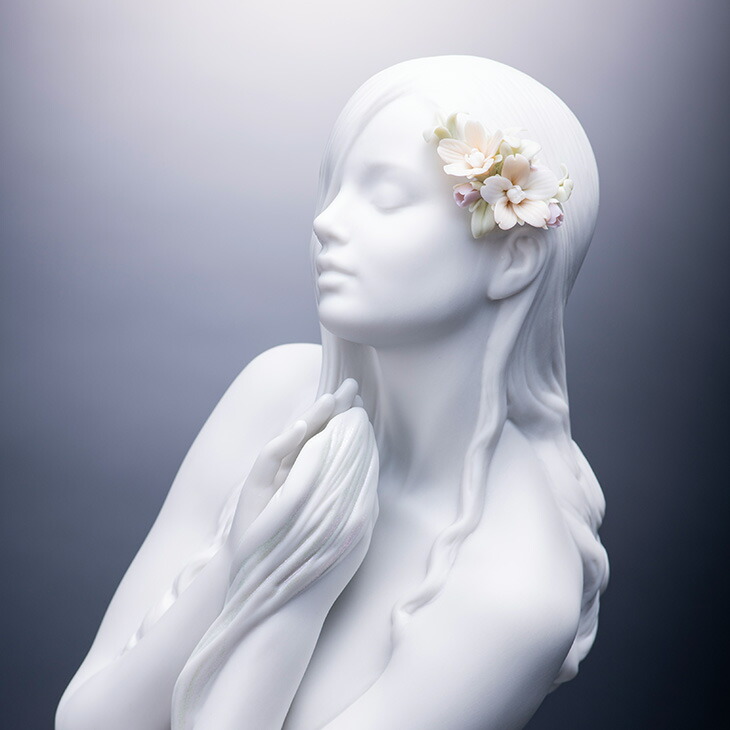 楽天市場】磁器人形『内なる平和』美術品 メーカー リヤドロ 置物 女性