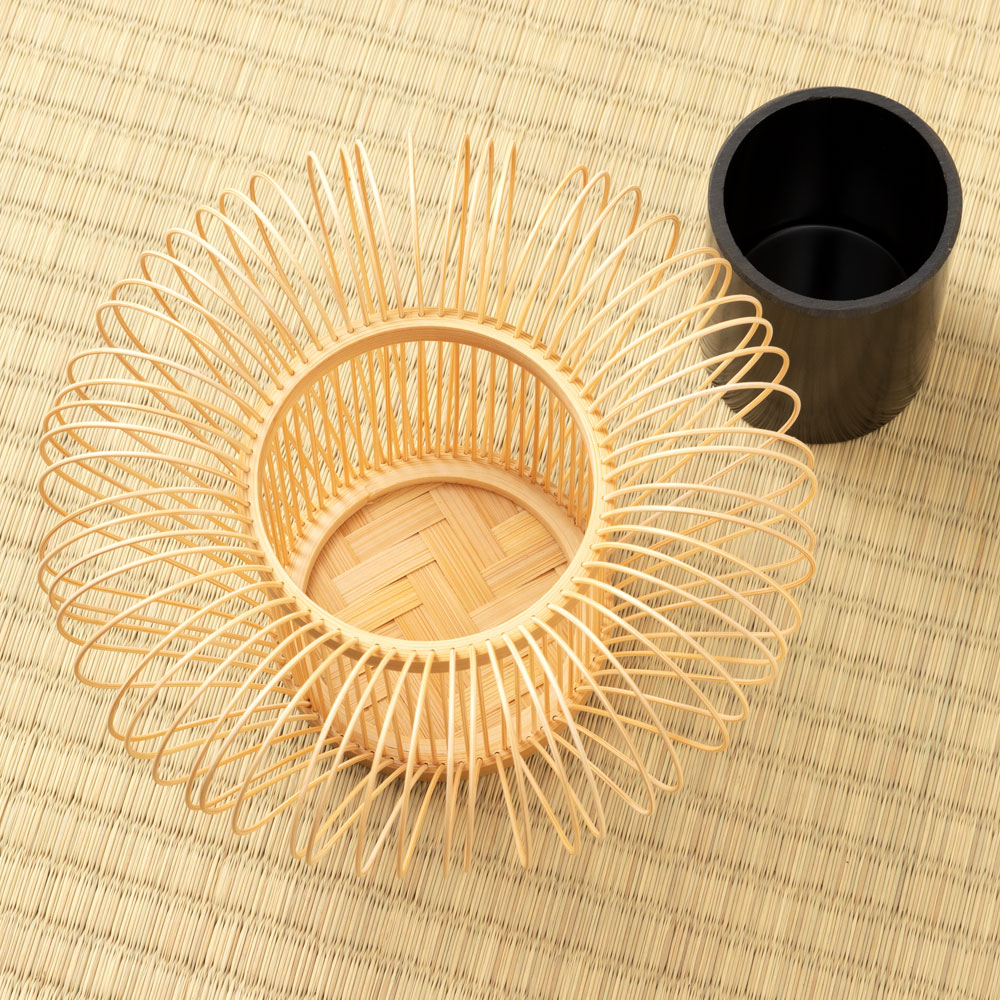 楽天市場】駿河竹千筋細工 花器 ほうずき 静岡県伝統工芸品 黒田倫枝