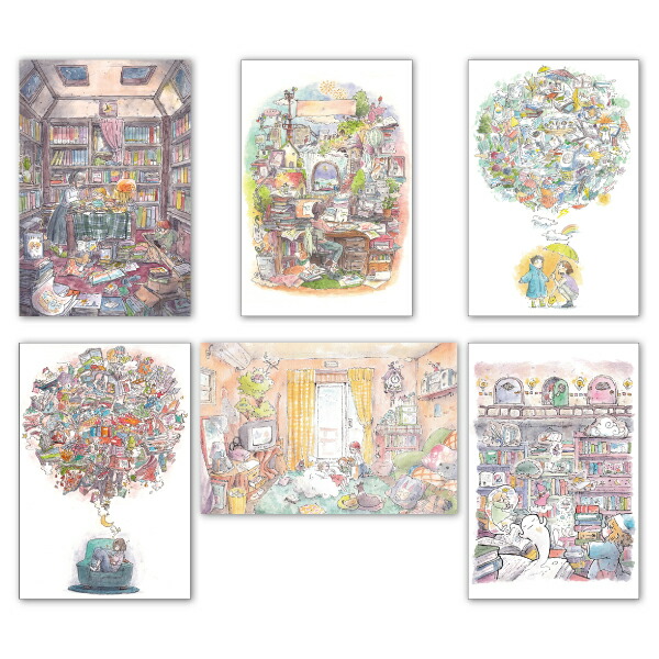 楽天市場】ポストカード6枚セット かわいみな 100×150mm