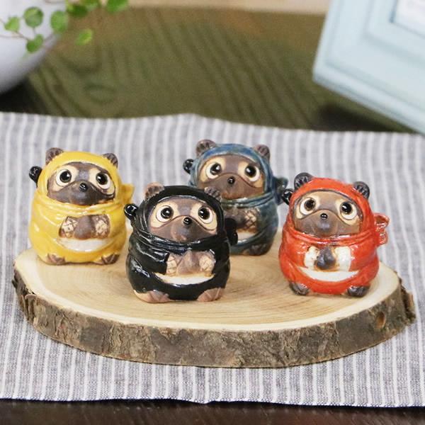 楽天市場】信楽焼 忍者たぬき（ミニ）狸 たぬき タヌキ ニンジャ に