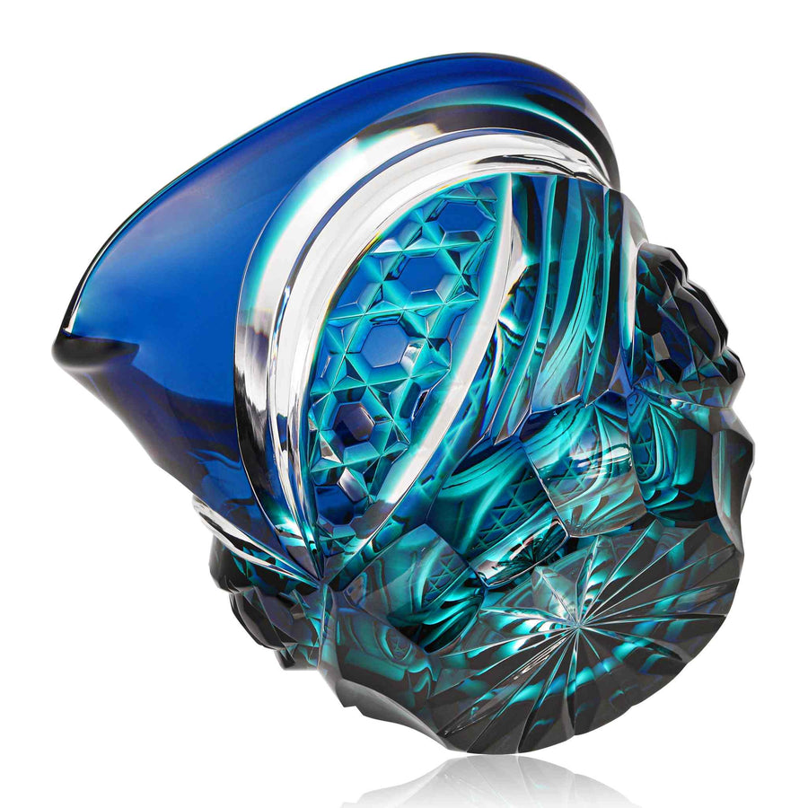 片口 cut201／ルリ緑 – TSUCHI-YA │ ガラスの器と工芸