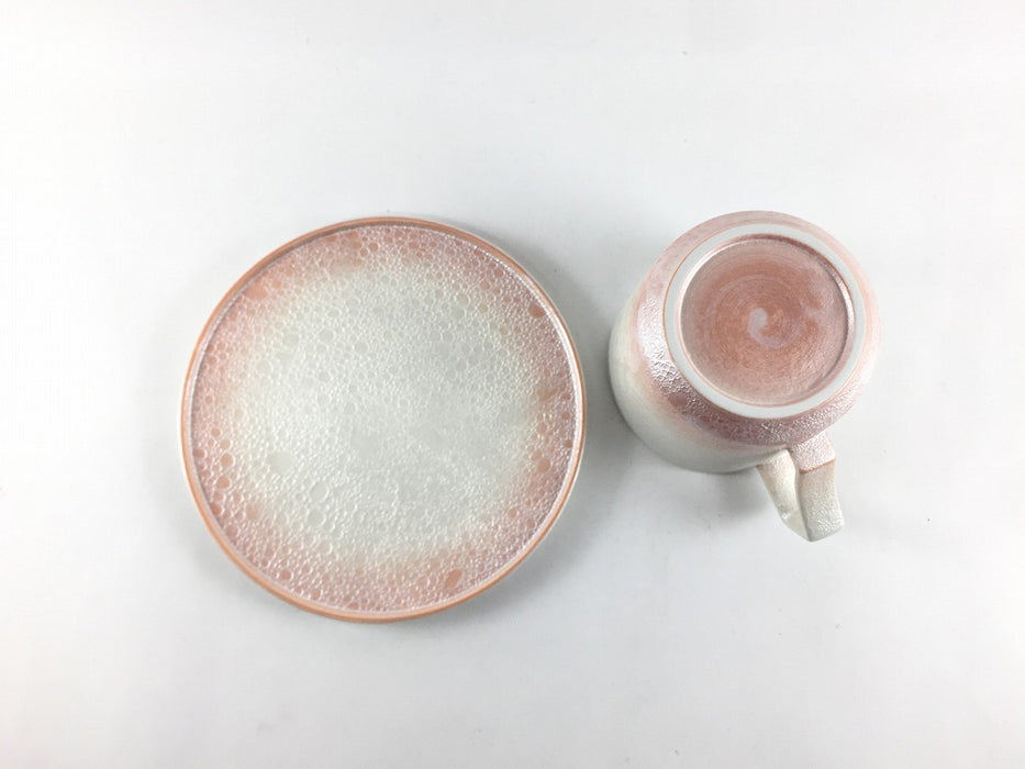 frame180ccコーヒーカップ＆ソーサー 渕色泡(3色) 有田焼吉右衛門窯