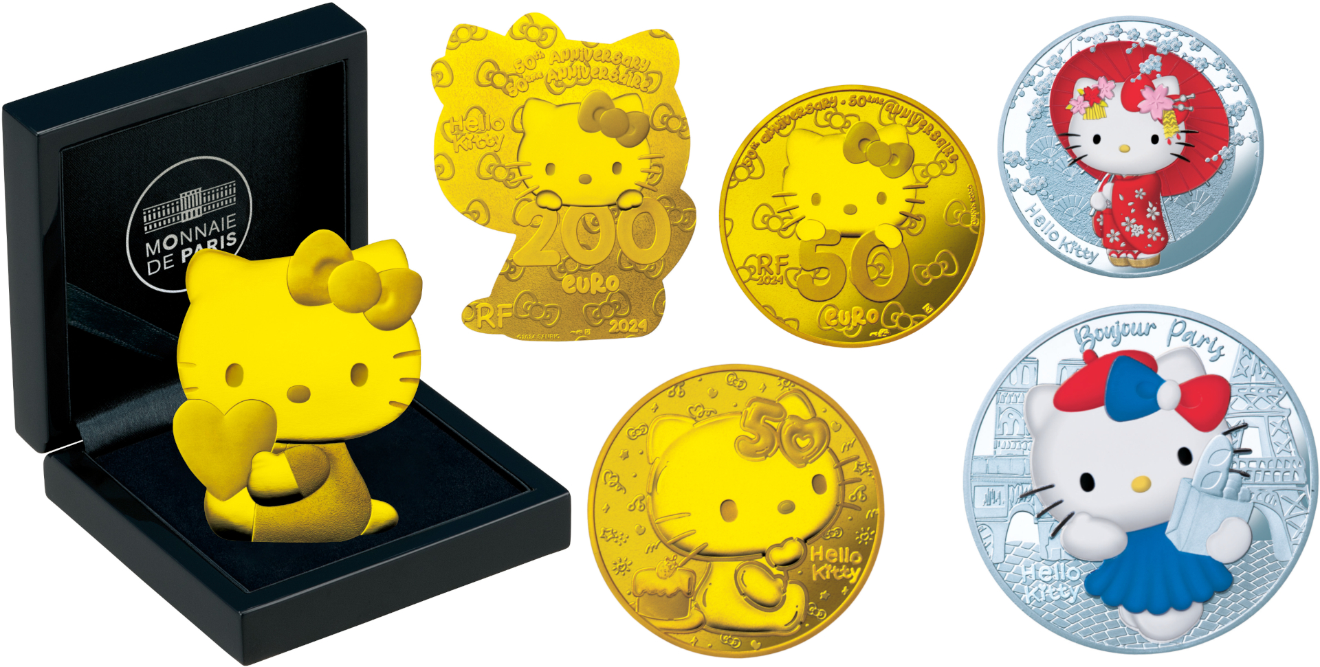 フランス国立造幣局が鋳造する「ハローキティ50周年記念コイン」全国の