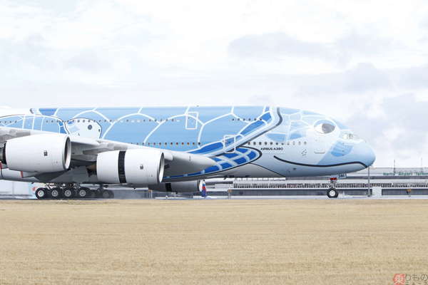 ANAの超巨大ウミガメジェット機、日本到着！ エアバスA380「フライング