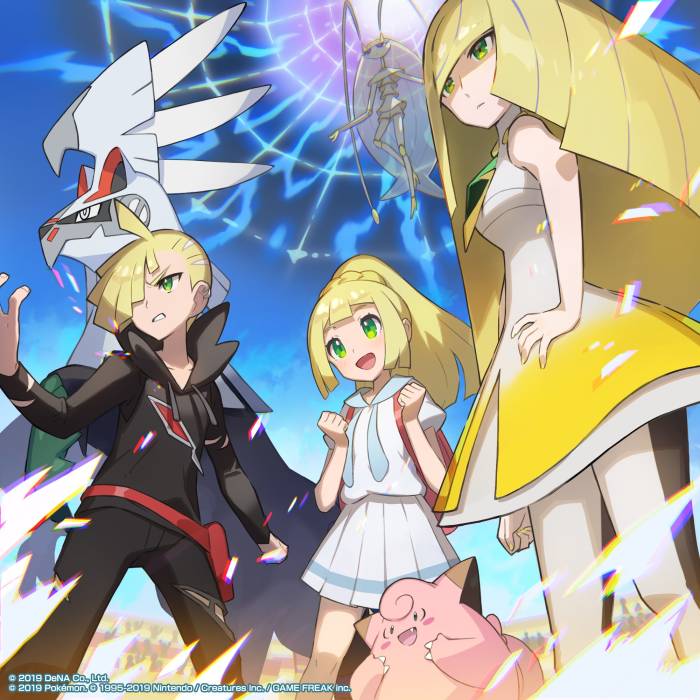 団結！リーリエ一家！」イラスト ポケマスアート さいとうなおき