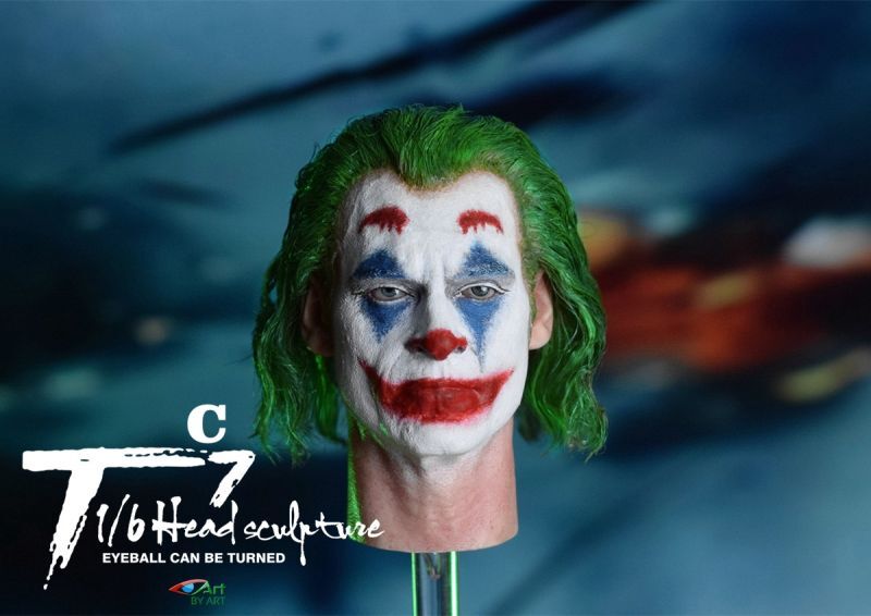 BY-ART 1/6 BY-T7 アーサー ジョーカー ヘッド 植毛 眼球可動