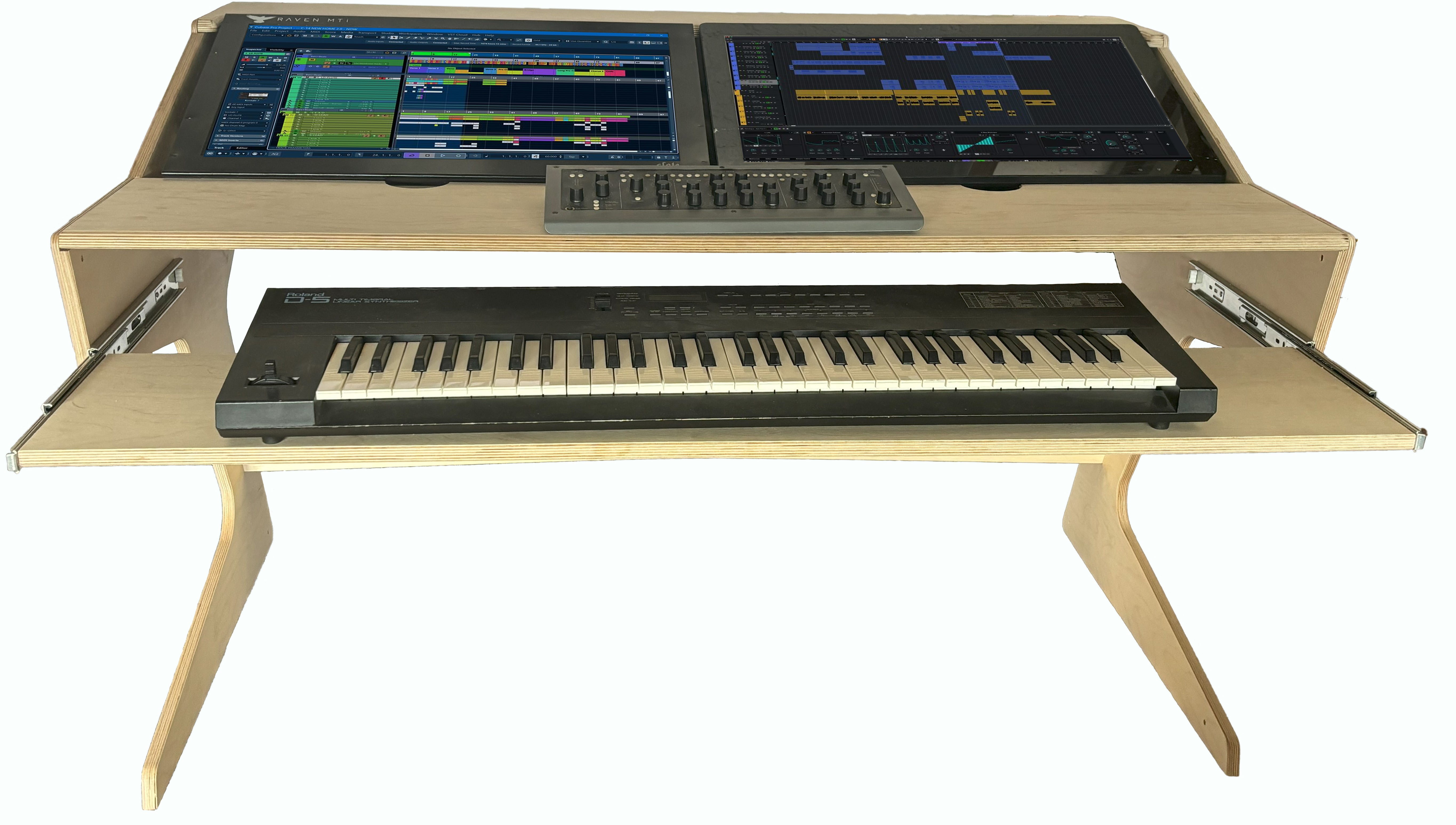 Dual Monitor DAW Desk – Trinity Desk Designs