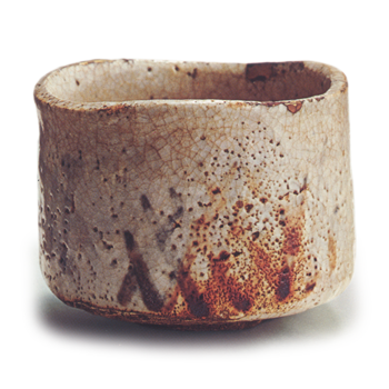 志野 橋檜垣文 茶碗 銘 牛若 | 鶴田 純久の章 お話