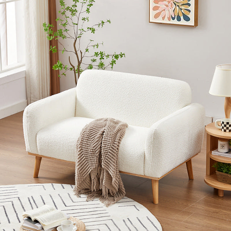 ソファー 2人掛け パイル地 ホワイト モダン オシャレ ソファ