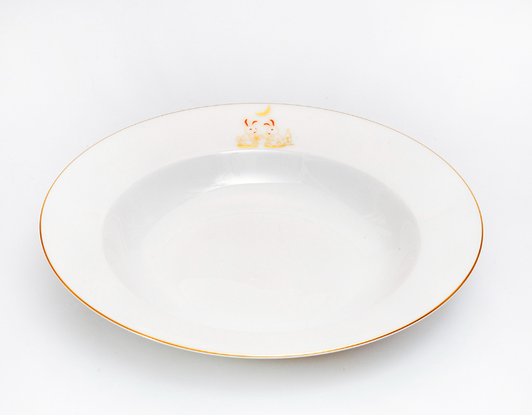 大倉陶園作 干支（卯）シリーズ『スープ皿』×1枚｜お取り寄せグルメ