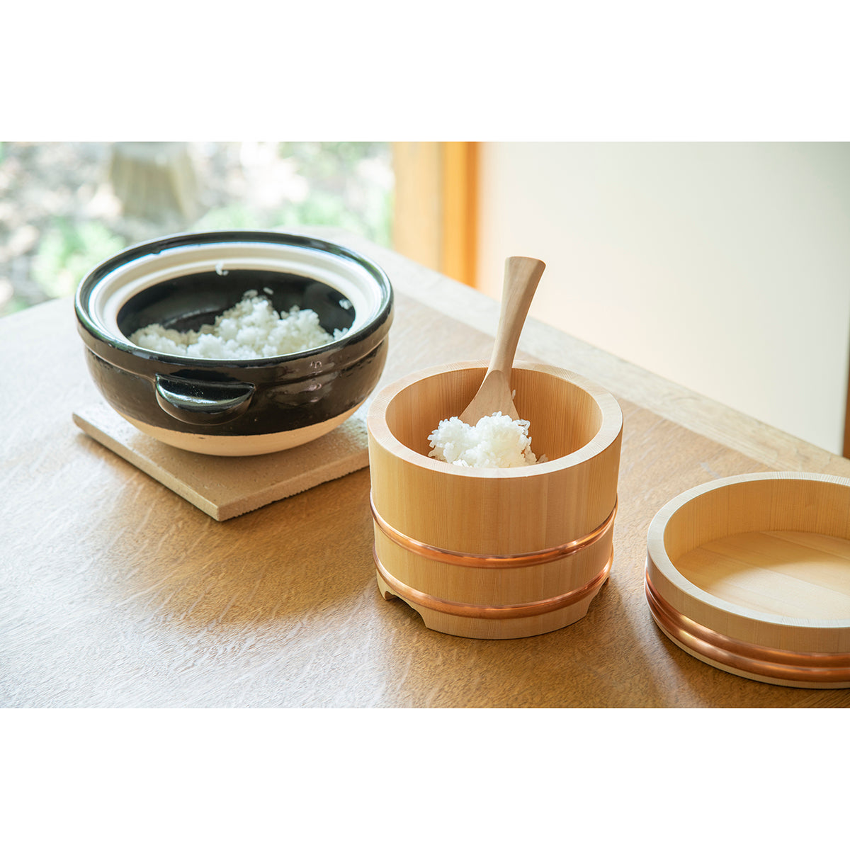 木のおひつ 木曽さわらのおひつ 容量3合 お櫃 – 梅沢木材工芸社