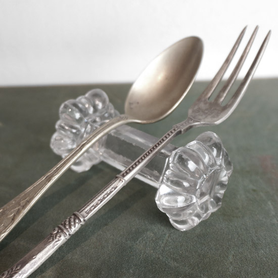 アンティーク カトラリーレスト クリスタル（uag11093