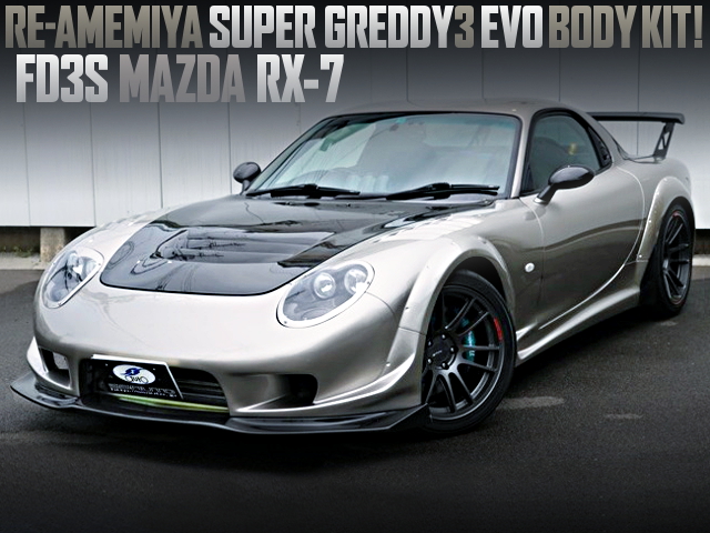 RE雨宮スーパーグレッディ3・EVOボディ仕上げ!Projectμキャリパー!FD3S