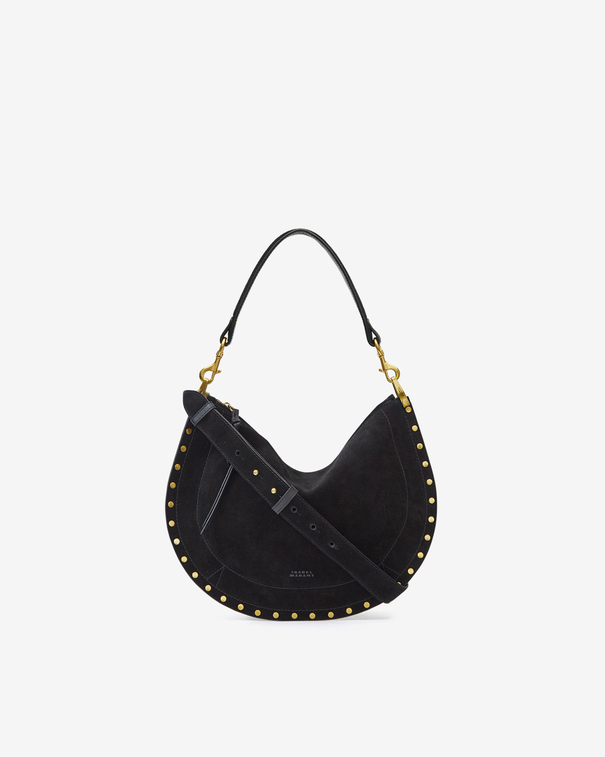 OSKAN SOFT ZIPPED BAG Woman black | ISABEL MARANT Official online
