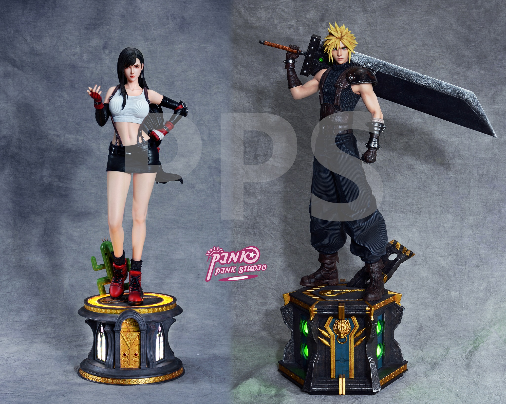 FF7 ティファ ロックハート pink studio スタチュー フィギュア
