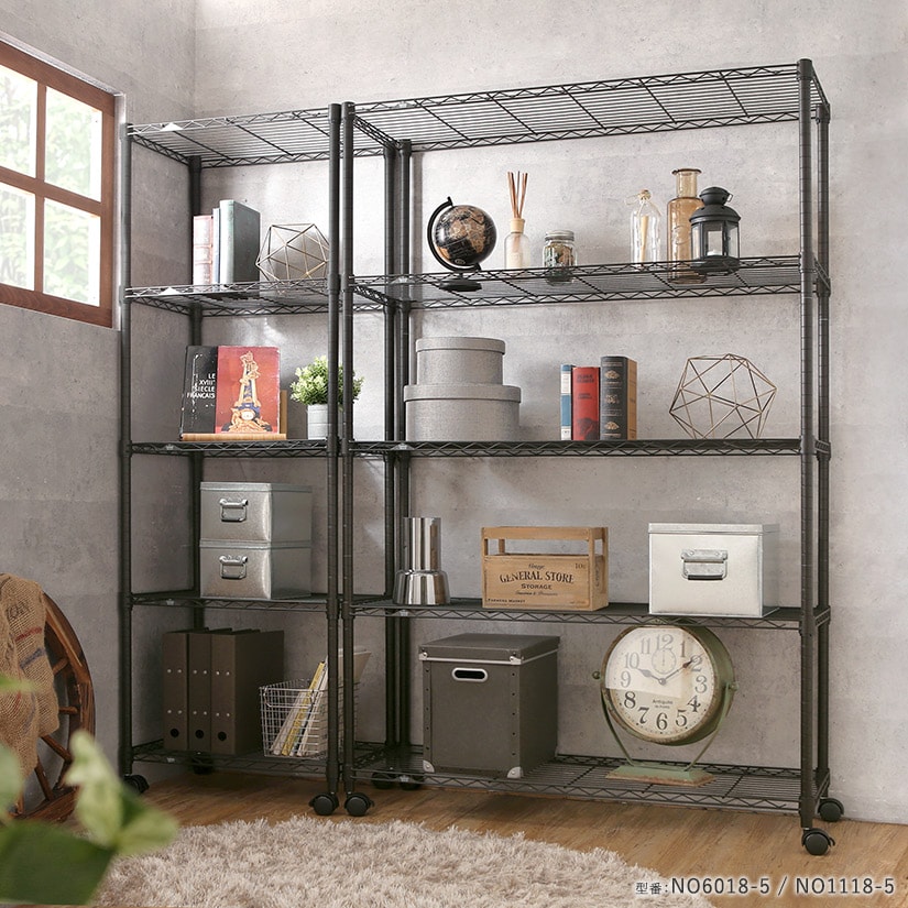 週末限定10%OFF】 ルミナスノワールフリーラック5段110W